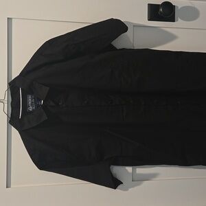 American Rag Men's Solid Black Short Sleeve Collared Button Down Shirt NWT